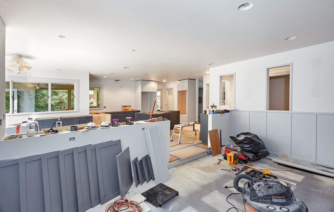 Intérieur en cours de rénovation